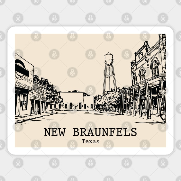 New Braunfels - Texas Magnet by Lakeric
